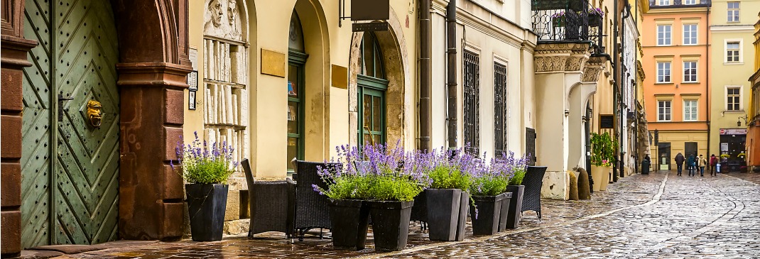 Houses in Krakow’s historic district